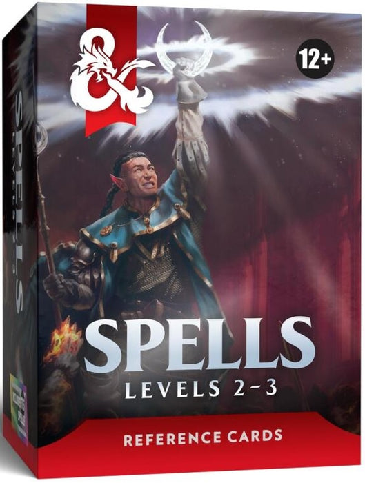 D&D Dungeons & Dragons Reference Cards Spells Levels 2-3