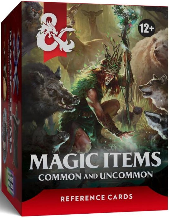 D&D Dungeons & Dragons Reference Cards Magic Items Common and Uncommon