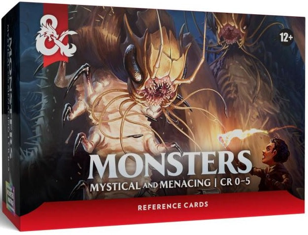 D&D Dungeons & Dragons Reference Cards Monsters Mystical and Menacing CR 0-5