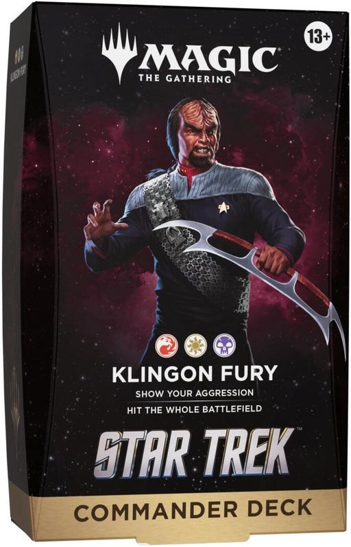 Magic The Gathering Star Trek Commander Deck Klingon Fury Pre Order