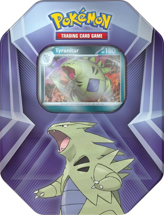 Pokémon TCG Triple Whammy Collector Tin Tyranitar