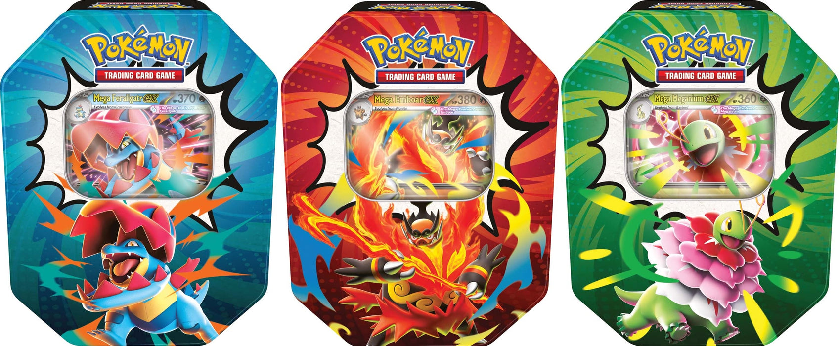Pokémon TCG Mega Evolution 2.5 Ascended Heroes Tin Set of 3