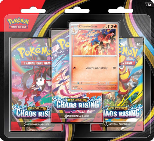 Pokémon TCG Mega Evolution Chaos Rising 3-Booster Blister