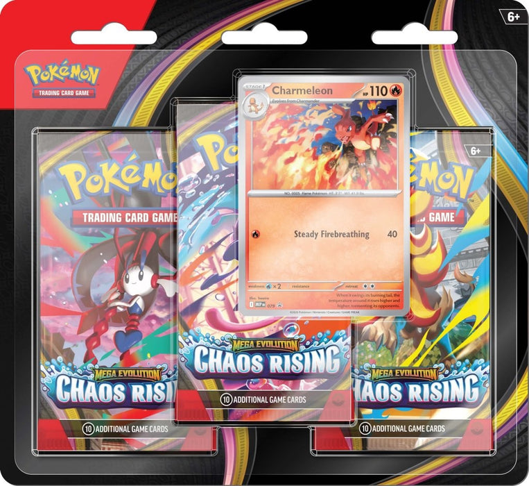 Pokémon TCG Mega Evolution Chaos Rising 3-Booster Blister
