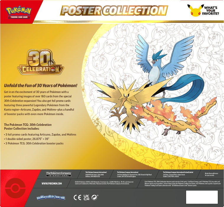 Pokémon TCG 30th Celebration Poster Collection