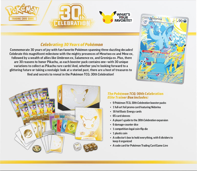 Pokémon TCG 30th Celebration Elite Trainer Box