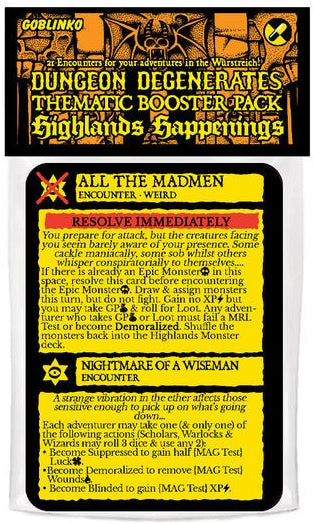 Dungeon Degenerates Highlands Happenings Booster