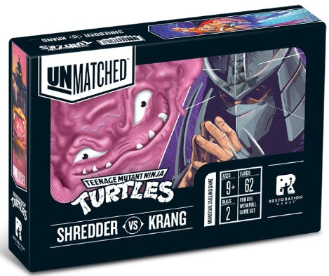 Unmatched Teenage Mutant Ninja Turtles The Shredder & Krang Hero Decks