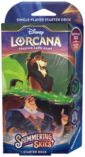 Disney Lorcana TCG Shimmering Skies Starter Deck Emerald & Steel