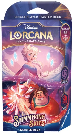 Disney Lorcana TCG Shimmering Skies Starter Deck Amethyst & Ruby