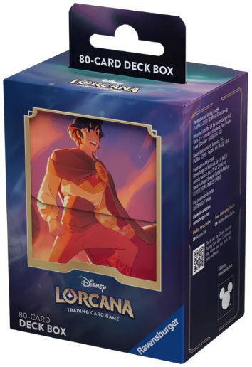 Disney Lorcana TCG Shimmering Skies Deckbox Aladdin