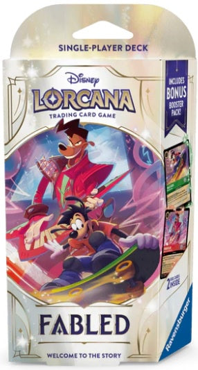 Disney Lorcana TCG Fabled Single Player Deck Max Goofy & Powerline