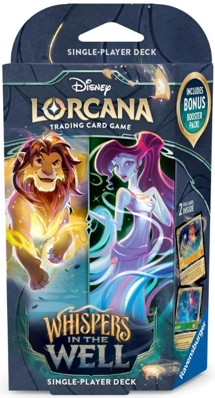 Disney Lorcana TCG Whispers in the Well Starter Deck Simba & Megara