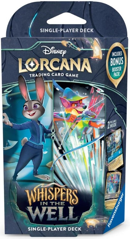 Disney Lorcana TCG Whispers in the Well Starter Deck Judy Hopps & Robin Hood