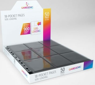 Gamegenic Sideloading 18 Pocket Pages Display Black