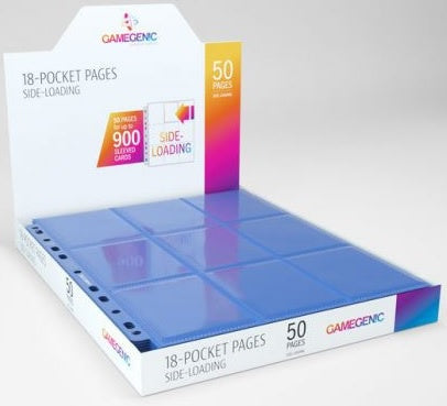 Gamegenic Sideloading 18 Pocket Pages Display Blue