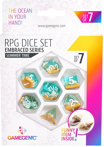 Gamegenic Embraced Series Summer Time RPG Dice Set (7pcs)