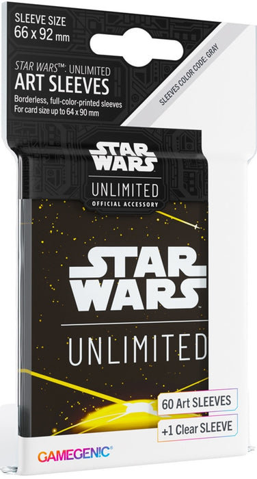 Gamegenic Star Wars Unlimited Art Sleeves Card Back Yellow