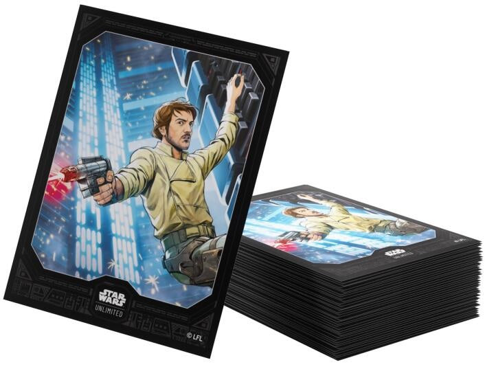 Gamegenic Star Wars Unlimited Premium Art Sleeves Cassian Andor (66mm x 92mm)