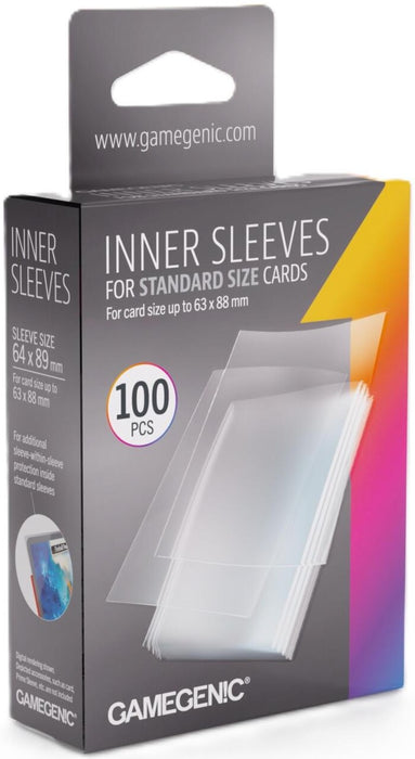 Gamegenic - Inner Card Sleeves (64mm x 89mm) (100 Sleeves Per Pack)