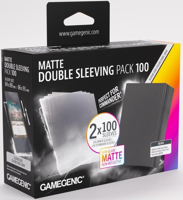 Gamegenic Matte Double Sleeving Pack 100 (66mm x 91mm)