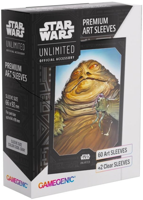 Gamegenic Star Wars Unlimited Premium Art Sleeves Jabba the Hutt (66mm x 92mm) (62 Sleeves Per Pack)
