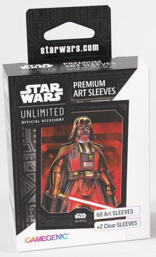 Gamegenic Star Wars Unlimited Premium Art Sleeves Darth Vader Unstoppable (66mm x 92mm) (62 Sleeves Per Pack)