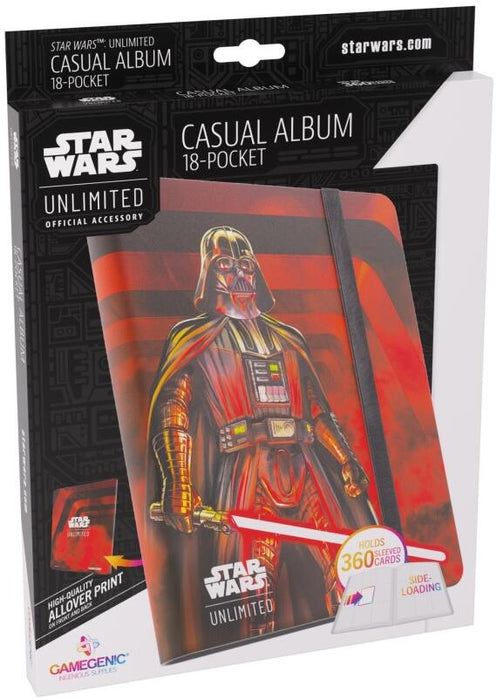 Gamegenic Star Wars Unlimited 18-Pocket Album Darth Vader Unstoppable