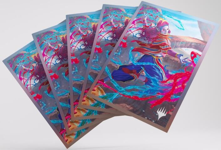 Gamegenic Magic The Gathering Secrets of Strixhaven Premium Art Sleeves Rootha, Mastering the Moment (66 x 92 mm) (105 Sleeves Per Pack)