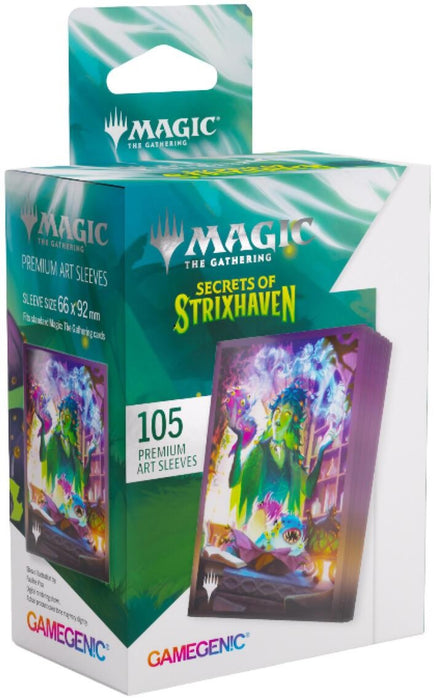 Gamegenic Magic The Gathering Secrets of Strixhaven Premium Art Sleeves Dina, Essence Brewer (66 x 92 mm) (105 Sleeves Per Pack)