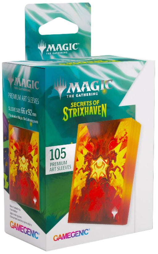 Gamegenic Magic The Gathering Secrets of Strixhaven Premium Art Sleeves Lorehold (66 x 92 mm) (105 Sleeves Per Pack)