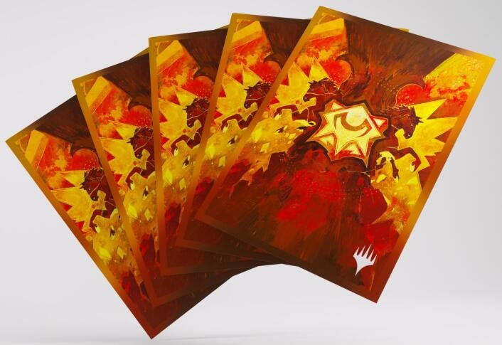 Gamegenic Magic The Gathering Secrets of Strixhaven Premium Art Sleeves Lorehold (66 x 92 mm) (105 Sleeves Per Pack)