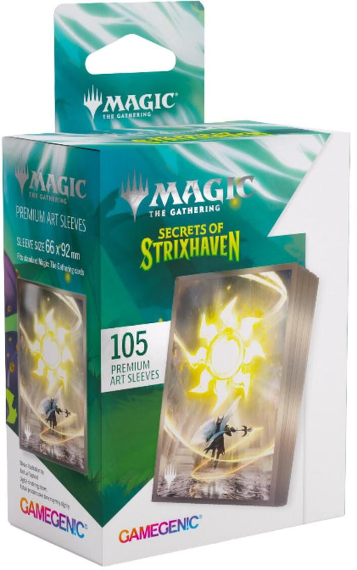 Gamegenic Magic The Gathering Secrets of Strixhaven Premium Art Sleeves Plains (66 x 92 mm) (105 Sleeves Per Pack)