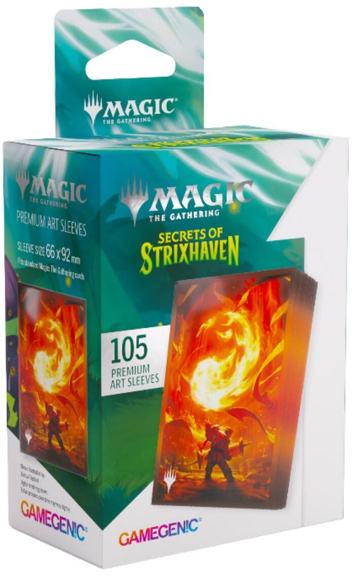 Gamegenic Magic The Gathering Secrets of Strixhaven Premium Art Sleeves Mountain (66 x 92 mm) (105 Sleeves Per Pack)