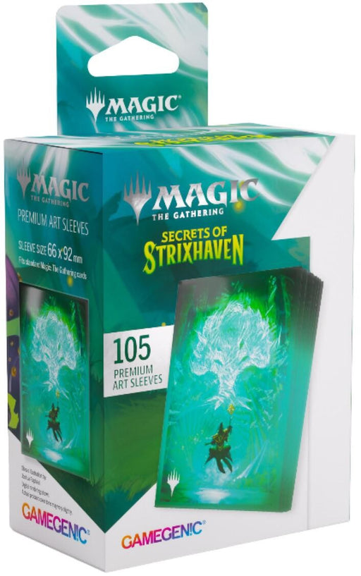 Gamegenic Magic The Gathering Secrets of Strixhaven Premium Art Sleeves Forest (66 x 92 mm) (105 Sleeves Per Pack)