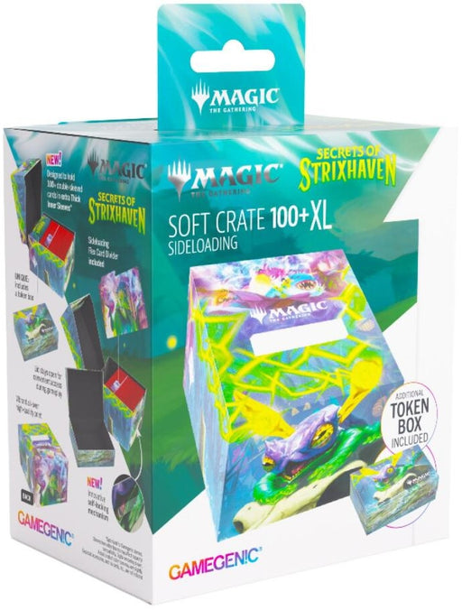 Gamegenic Magic The Gathering Secrets of Strixhaven Soft Crate 100+ XL Sideloading Bogwater Lumaret/Dina, Essence Brewer