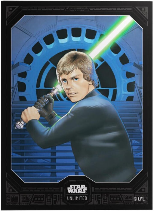 Gamegenic Star Wars Unlimited Premium Art Sleeves Jedi Luke Skywalker (66mm x 92 mm) (62 Sleeves Per Pack)