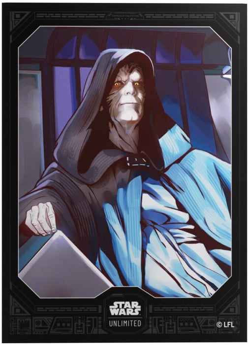 Gamegenic Star Wars Unlimited Premium Art Sleeves Emperor Palpatine (66mm x 92 mm) (62 Sleeves Per Pack)