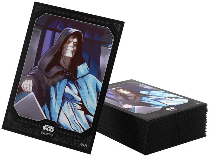 Gamegenic Star Wars Unlimited Premium Art Sleeves Emperor Palpatine (66mm x 92 mm) (62 Sleeves Per Pack)