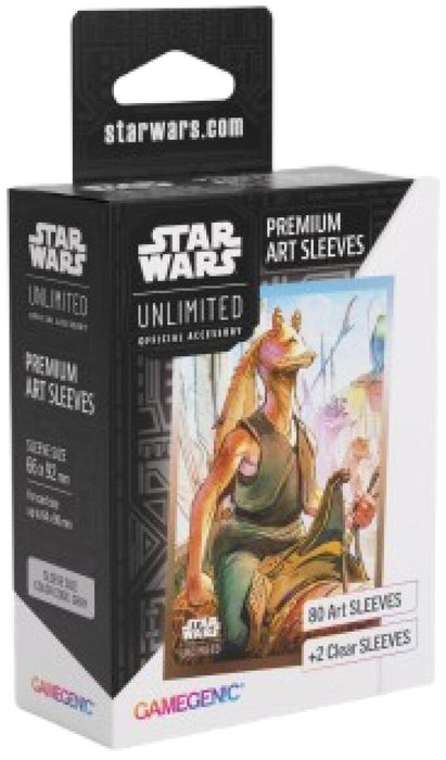 Gamegenic Star Wars Unlimited - Premium Art Sleeves Jar Jar Binks (66mm x 92 mm)