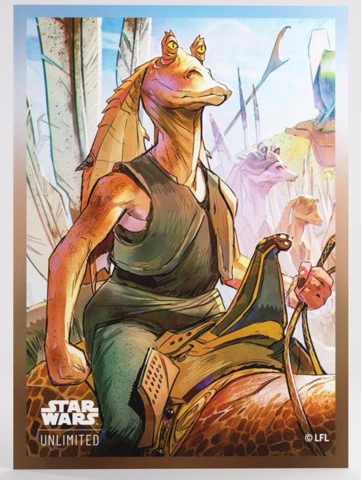 Gamegenic Star Wars Unlimited - Premium Art Sleeves Jar Jar Binks (66mm x 92 mm)