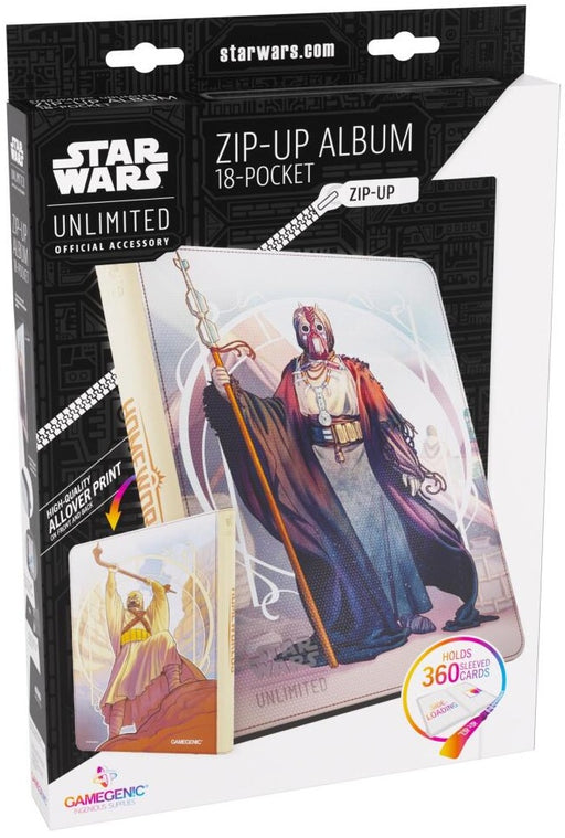 Gamegenic Star Wars Unlimited Zip Up Album 18 Pocket The Chieftain & A'Kobe
