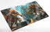 Gamegenic Magic The Gathering Reality Fracture Shiny Playmat - Ajani, Path of Vengeance/Ajani, Counterattack Leader