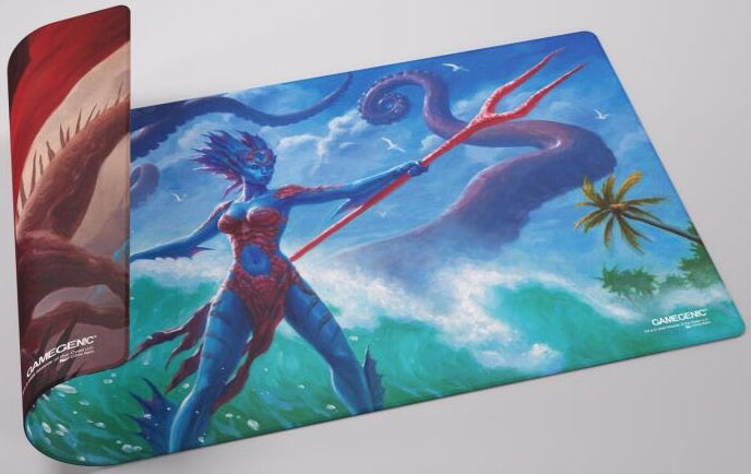 Gamegenic Magic The Gathering Reality Fracture Double-sided Playmat - Kiora of Salt and Sand/Kiora of Fire and Ashes
