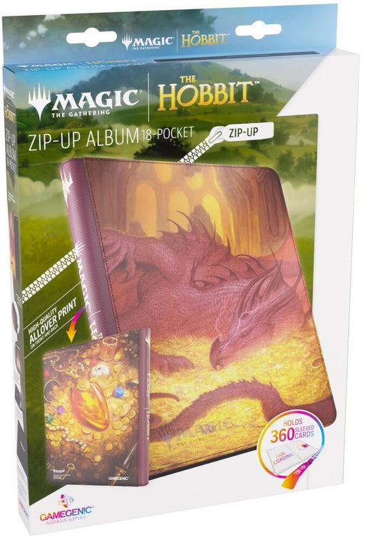Gamegenic Magic The Gathering The Hobbit Zip-Up Album 18-Pocket Smaug's Mox Amber