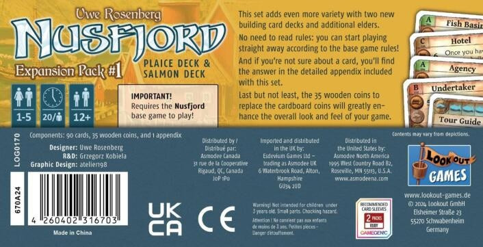 Nusfjord Expansion Pack 1 Plaice Deck & Salmon Decks