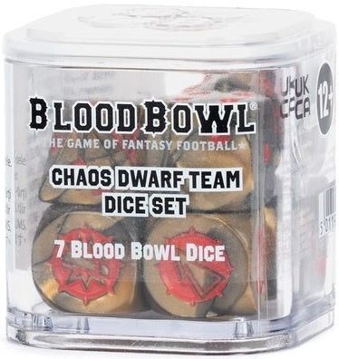 Blood Bowl Chaos Dwarf Team Dice Set Pre Order