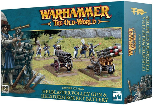 Warhammer The Old World Empire of Man Helblaster Volley Gun & Helstorm Rocket Battery