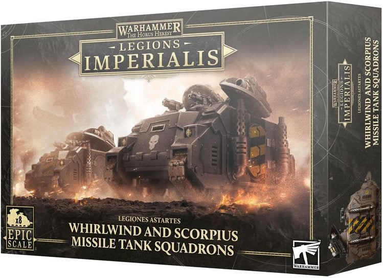 Warhammer The Horus Heresy Legions Imperialis Whirlwind and Scorpius Missile Tank Squadrons