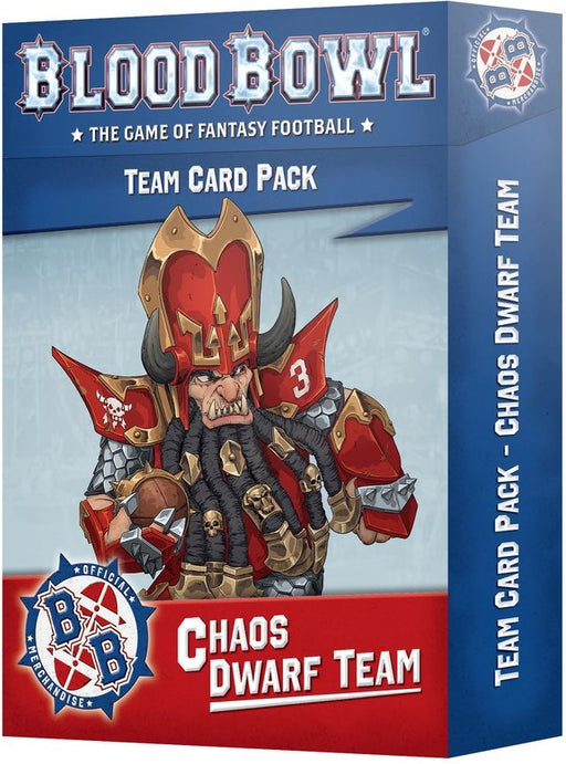 Blood Bowl Chaos Dwarf Team Card Pack Pr Order